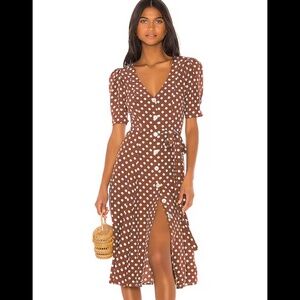 LPA polka dot midi